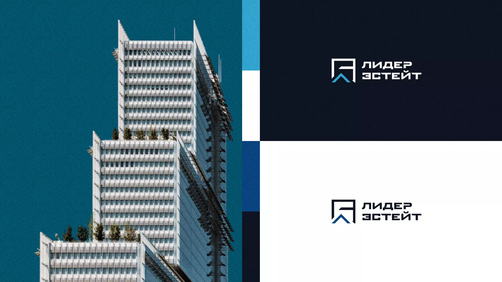 Разработка логотипа агентства недвижимости «Лидер Эстейт» в Бокситогорске
