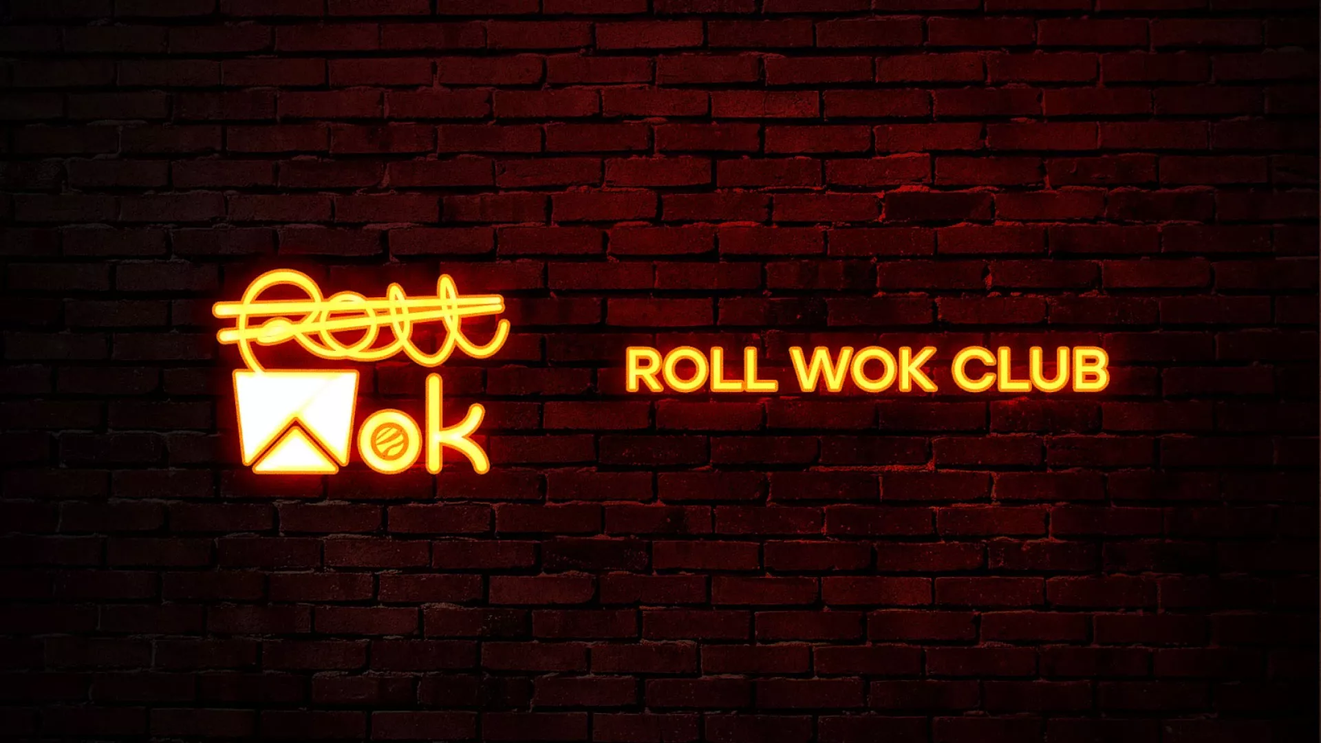 Разработка интерьерной вывески суши-бара «Roll Wok Club» в Бокситогорске